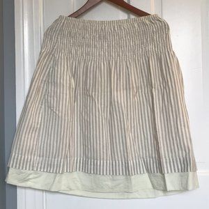 Gap Skirt, Striped, Knee Length, Elastic Waist, Size S